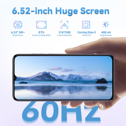 OUKITEL C57S Android 14 nutitelefon ilma lepinguta 4G, 8GB+64GB/128GB mobiiltelefon odav, kaheksatuumaline, 6,52-tolline HD+, 4300mAh mobiiltelefon ilma lepinguta, 4G kolmekordne SLM SIM-kaardivaba mobiiltelefon - kuldne