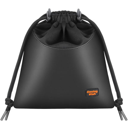 Desing Wish Leather Lightweight Headphone Bag Case Headset Storage Bag Headphone Case Headphone Bag Soft Travel Bag for Powerbank Electronics Jbl Tech Bag Storage Bag Carrying Bag
