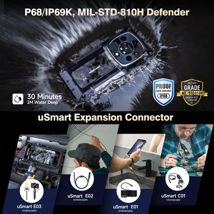 Ulefone Armor 28 Ultra AI Outdoor Mobile Phone 5G 32GB+1TB, Dimensity 9300+ 6.67" AMOLED+1.04" Sub-Screen 10600mAh 120W 50MP IMX989 Triple Camera+64MP Night Vision IP68 Gaming Smartphone Dual SIM