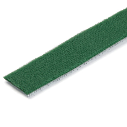 StarTech.com 7.6 m Hook and Loop Cable Tie Roll - Reusable Cuttable Hook and Loop Cable Ties - Industrial Hook and Loop Fastening Roll / Hook and Loop Tape Roll - Hook and Loop Straps for Cable Management - Green (HKLP25GN)