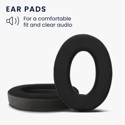 kwmobile 2X Ear Pads Compatible with Sennheiser HD 559 / HD 569 / HD599 / HD599 SE - Ear Pads Headphones - Artificial Leather Cushions for Over Ear Headphones - Cooling Effect
