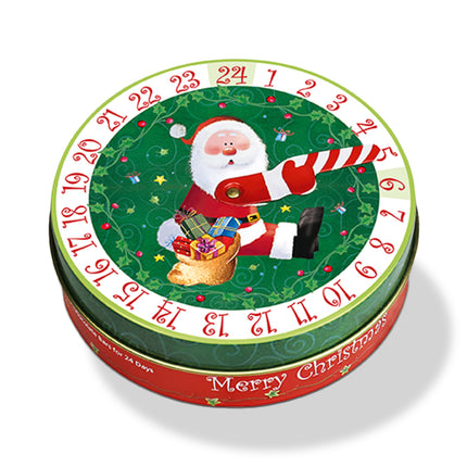 Heidel Advent Calendar Tin Christmas Time - 27 Milk Chocolate Bars (72g)