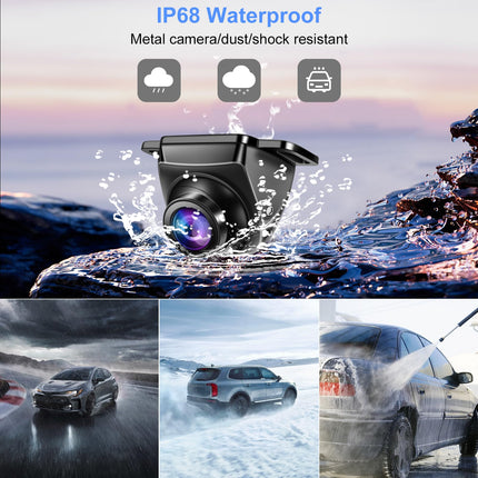 OBEST AHD 1080P tahavaatekaamera, 360° pööratav auto tahavaatekaamera, IP68 veekindel auto tahavaatekaamera universaalne 12V, öine nägemine 170° lainurk veoautodele, autodele, maasturitele, haagissuvilatele, kaubikutele, pikapidele