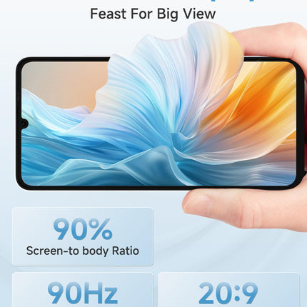 Ulefone Note 20 Pro mobiiltelefon Android 14, 8 GB RAM + 256 GB ROM / SD-1TB, 50MP + 8MP kaamera Octa Core 6.75" HD+ Widevine L1, 6000mAh aku, Dual SIM 4G nutitelefon ilma lepinguta Face ID/Sõrmejäljelugeja/GPS/OTG must