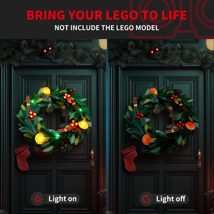 BRIKSMAX 2.0 valguskomplekt Lego pärjale - uuenduslik LED-valgustus, mis ühildub Lego ikoonidega 10340 - ei kuulu komplekti