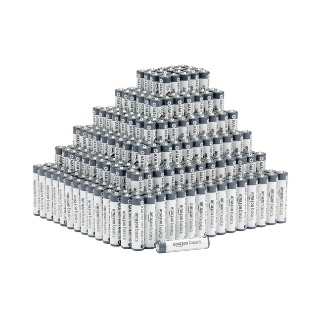 Amazon Basics AAA leelispatareid, tööstusliku kvaliteediga, 1,5 V, 5-aastane säilivusaeg, 300 tk