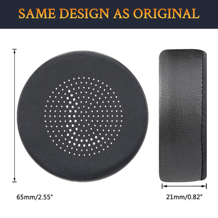 SOULWIT jahutusgeeliga vahetuskõrvapadjad Jabra Evolve 75 (75 UC 75MS 75SE) stereo Bluetooth-peakomplektile/kõrvaklappidele, vahetuspadjad mürasummutava vahuga
