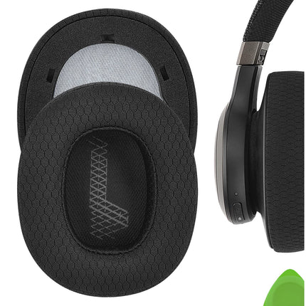 GEEKRIA võrkkangast kõrvapadjad JBL Live 650 BTNC, Lifestyle E65BTNC, Duet NC, Live 660 BTNC kõrvaklappidele, peakomplekt, kõrvaklapid, varuosad (must)