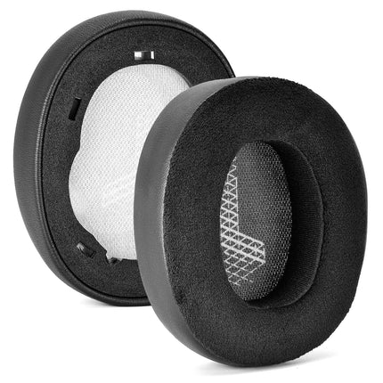 JBL E65 E65BTNC / DUET NC / LIVE650 BTNC LIVE660 BTNC kõrvaklappide vahetuskõrvapadjad, täiustatud mäluvahust kõrvapadjad (PU + samet, must)