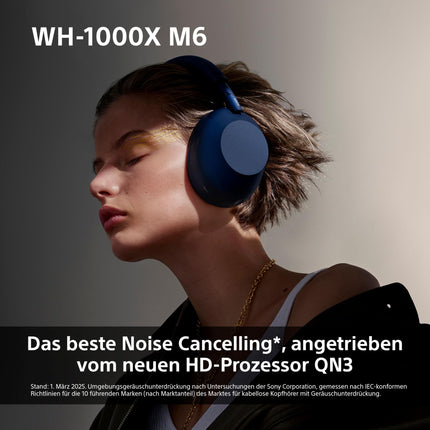 Sony lipulaev WH-1000XM6 mürasummutavad juhtmevabad kõrvaklapid, iseloomulik kõrglahutusega heli, ülim mugavus, kokkupandav disain, vastupidav ümbris, 30-tunnine aku, iOS ja Android - hõbedane