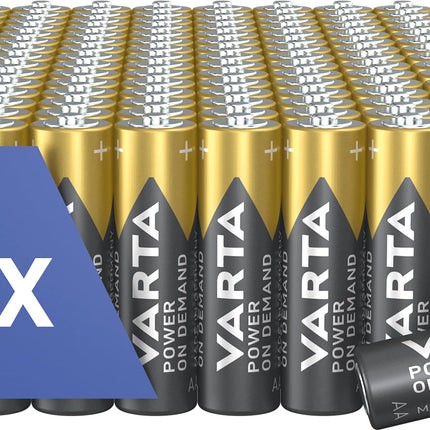 VARTA AA patareid, 150 tk, Power on Demand, leelispatareid, 1,5 V, hoiupakend, nutikas, paindlik, võimas, ideaalne arvutitarvikute ja nutika kodu seadmete jaoks, valmistatud Saksamaal