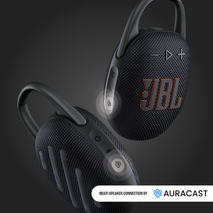 JBL Clip 5 - Pink – Portable Bluetooth speaker with JBL Pro Sound, deep bass, and playtime boost – Waterproof and dustproof – 12-hour battery life