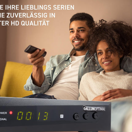 GALLUNOPTIMAL DVB-C ja DVB-T2 H265 kombineeritud vastuvõtja automaatse installimise ja salvestusfunktsiooniga, mis sobib igale kaabeloperaatorile JA kõigi tasuta DVB-T2 kanalite vastuvõtmiseks antenni kaudu.