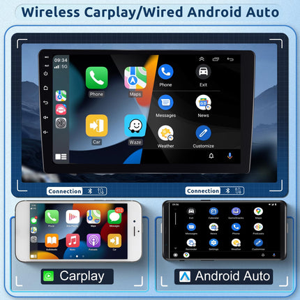 【8 tuumalist 2+64G】 Hodozzy Carplay autoraadio Citroen C5 2008-2017 Android autoraadio navigatsiooniga, 10-tolline puutetundlik ekraan koos Android Auto/peegli lingi/WiFi/GPS/RDS/FM/Bluetooth/USB/DSP-ga