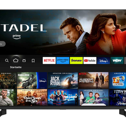 Toshiba 43QF5D63DA 43 inch QLED TV/Fire TV (4K Ultra HD, HDR Dolby Vision, Smart TV, Triple Tuner, Alexa Built-In, Bluetooth, Sound by Onkyo) [2023], black