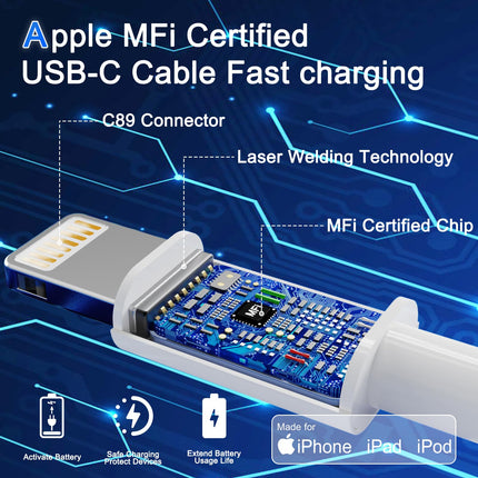 [MFi sertifitseeritud] Sigaretisüütaja laadija auto USB-C adapter 1 m Lightning-kaabliga, 48 W autolaadija laadimisadapteri auto laadimiskaabel iPhone 14 13 12 11 Pro Max/X/8/7/6 jaoks