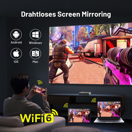 Android TV Box - 4K nutiboks Android TV 14.0, ühildub Google'i ja Netflixi sertifikaatidega, toetab Dolby Vision DD+, DTS-i, 4 GB RAM-i ja 32 GB ROM-i, WiFi6, BT5.0, AV1, HDR10+, häälassistent, Ethernet