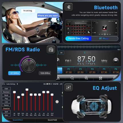 2G+64G Android autoraadio VW Golf 5 6 Passat Polo Tiguan Touran Caddy Skoda Seat jaoks koos Carplay Android Auto-ga, 9-tolline puutetundliku ekraaniga autoraadio GPS-navigatsiooniga Bluetooth FM/RDS WiFi EQ tahavaatekaamera