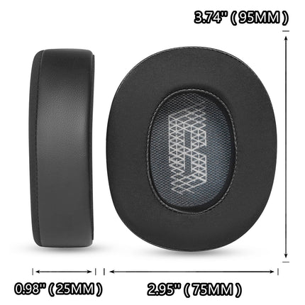 TaiZiChangQin jahutava geeliga kõrvapadjad, mis ühilduvad JBL Live 650 BTNC, Live 660 BTNC / E65 E65BTNC / Duet NC kõrvaklappidega, jääsiidist kangast müra isoleeriv vaht