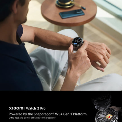 Xiaomi Watch 2 Pro - Bluetooth® hõbedane ümbris pruuni nahkrihmaga