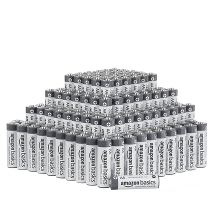 Amazon Basics AA leelispatareid, tööstusliku kvaliteediga, 1,5 V, 5-aastane säilivusaeg, 200 tk