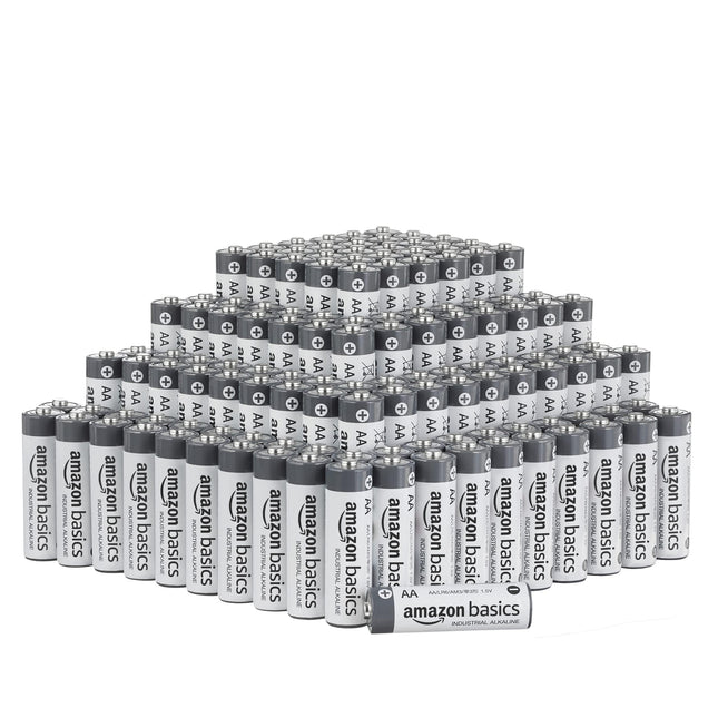 Amazon Basics AA leelispatareid, tööstusliku kvaliteediga, 1,5 V, 5-aastane säilivusaeg, 200 tk