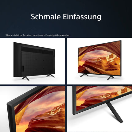 Sony BRAVIA, KD-50X75WL, 50-tolline televiisor, LED, 4K HDR, Google TV, nutiteler, töötab Alexaga, BRAVIA CORE, HDMI 2.1, mängumenüü ALLM-iga