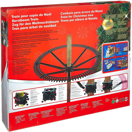 Shatchi Christmas Train Set, Around the Tree, Christmas Decoration, Festive Lights and Sounds, One Size