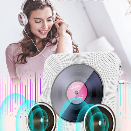 Greadio kaasaskantav CD-mängija Bluetooth 5.0-ga, CD-muusikamängija puldiga, HiFi heli kõlar, tolmukate, LED-ekraan, FM-raadio, toetab AUX/USB-d, kõrvaklapipesa kingituseks, koduseks kasutamiseks
