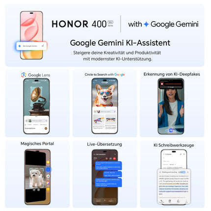 HONOR 400 Pro 5G nutitelefon, 512 GB/12 GB muutmälu, lukustamata Android-telefon ilma lepinguta (6,7-tolline ekraan, 200 MP + 50 MP + 12 MP kolmekordne tagakaamera, kahekordne SIM-kaart, NFC, Android 15), kuuhall