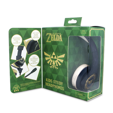OTL Technologies Zelda interaktiivsed kõrvaklapid, mikrofoni ja kaabliga, lastele (ametlikult litsentseeritud toode), lastele (reguleeritava suurusega)