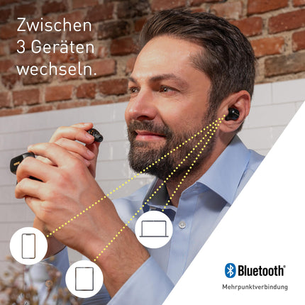 Technics EAH-AZ100E-S juhtmevabad mürasummutavad kõrvaklapid, 10 mm magnetiline vedelikudraiver, mitmepunktiline Bluetooth, häälfookusega tehisintellekt, mugavad kõrvasisesed kõrvaklapid, hõbedane