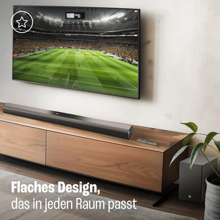 JBL Cinema SB 550 – 3.1-kanaliline heliriba integreeritud subwooferiga kodukino helisüsteemile – Bluetoothi ​​muusika voogedastus ja Dolby Audio – must