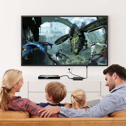 uhddadi RCA-HDMI muundur, AV-HDMI adapter, AV-komposiit CVBS video- ja helimuunduri adapter, mis toetab 1080P resolutsiooni PS2/PS3/STB/Xbox VHS/VCR/Blue-Ray DVD-mängijatele