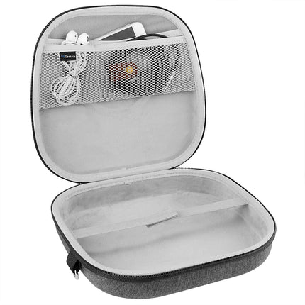Geekria Shield Headphone Case, Compatible with AirPods Max Headphone Case, Replacement Hard Shell Travel Carrying Case with Space for Smart Case and Accessory Storage (Dark Gray)
