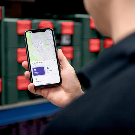 metabo GPS-jälgija tööriistaotsija | võtmeotsija | esemeteotsija iOS-ile, mis ühildub rakendusega Find My | kohvri-pagasiotsija, veekindel vahetatava akuga