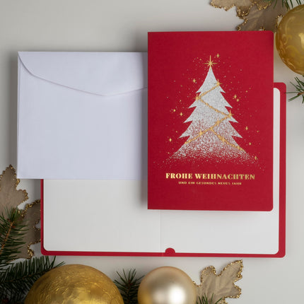 Art Nuvo Christmas cards with envelopes and inserts – Set of 10 exclusive Christmas cards