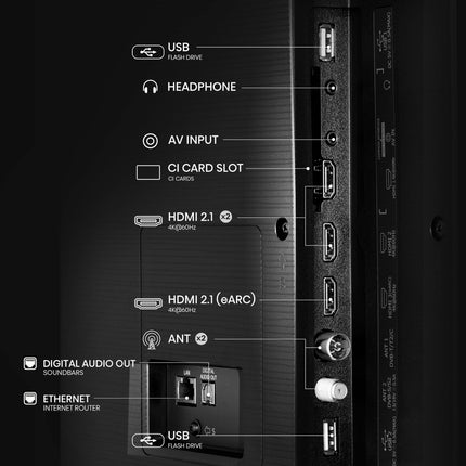 Hisense 65E7NQ 164 cm (65-tolline) televiisor, 4K UHD, QLED, HDR10, HDR10+ dekodeerimine, HLG, Dolby Vision Atmos, 60Hz paneel, sujuv liikumine, Bluetooth, sisseehitatud Alexa, VIDAA Voice, must [2024]