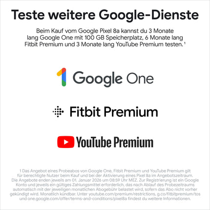 Google Pixel 8a: lukustamata Android-nutitelefon täiustatud Pixeli kaamera, pika aku tööea ja võimsate turvafunktsioonidega – Obsidian, 128 GB