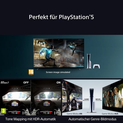 Sony BRAVIA 9 QLED (XR l Mini LED) 65-tolline 4K HDR Google'i nutiteler | Mängufunktsioonid, IMAX Enhanced, Dolby Vision Atmos, Chromecast, AirPlay, 120Hz K65XR90