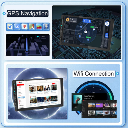 【8 tuumalist 2+64G】 Hodozzy Carplay autoraadio Citroën C4 2004-2009/C-QUATRE 2008-2011 Android autoraadio navigatsiooniga, 9-tolline puutetundlik ekraan koos Android Auto/WiFi/GPS/RDS/FM/Bluetooth/USB/DSP-ga