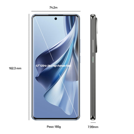 OPPO Reno10 5G, kahekordne, 256GB 8GB RAM, jääsinine