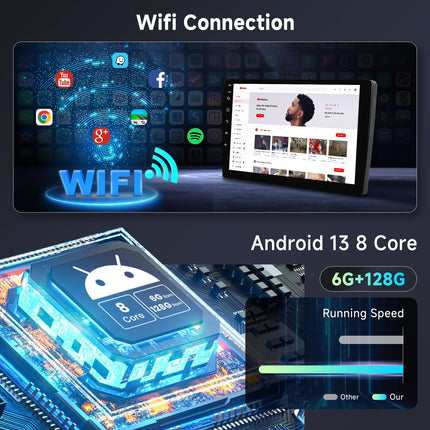 [6G+128G] 8-tuumaline Android-autoraadio FIAT Ducato 3/Peugeot Boxer 2/Citroen Jumper 2 2011-2022 Bluetooth-navigatsiooniga, Hodozzy 9-tollise puutetundliku ekraaniga ja juhtmevaba Carplayga, Android Auto, WiFi, USB, DSP, FM/RDS