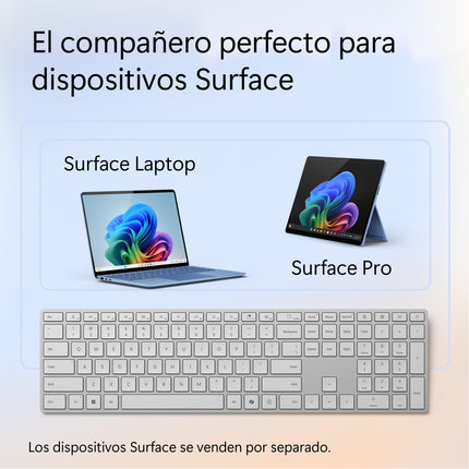 Microsoft Surface Keyboard (2nd Edition), compatible with Surface Pro or Surface Laptop, Bluetooth 4.0, Copilot button