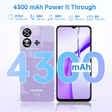 OUKITEL C57S Android 14 nutitelefon ilma lepinguta 4G, 8GB+64GB/128GB mobiiltelefon odav, kaheksatuumaline, 6,52-tolline HD+, 4300mAh mobiiltelefon ilma lepinguta, 4G kolmekordne SLM SIM-kaardivaba mobiiltelefon - kuldne