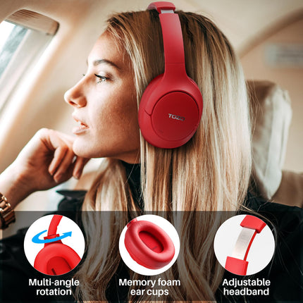 TOZO HT2 kõrvaklapid Bluetoothiga, hübriidsed aktiivse mürasummutusega kõrvaklapid, juhtmevabad Bluetooth-kõrvaklapid rakenduse juhtimisega, kõrglahutusega heli, 60 tundi mänguaega, sügav bass, mugavad kõrvaklapid