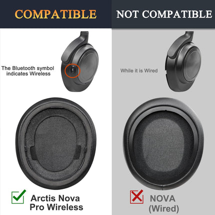 SOULWIT vahetuskõrvapadjad Steelseries Arctis Nova Pro juhtmevabadele kõrvaklappidele, kõrvapadjad suure tihedusega mürasummutusvahuga, eriti paksud