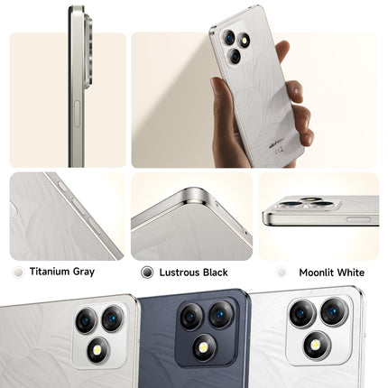 Ulefone Note 18 Ultra 5G nutitelefon, 12GB+256GB/SD-2TB mobiiltelefon ilma lepinguta 50MP+32MP 6.78" FHD+ 5450mAh Android 13 MTK Dimensity 720 mobiiltelefon 5G, kahe SIM-kaardiga 5G lukustamata mobiiltelefonid NFC 2-aastane garantii valge