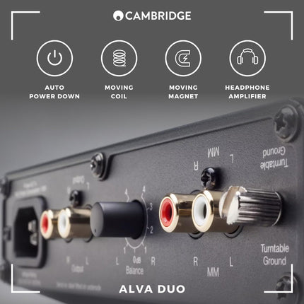 Cambridge Audio Alva Duo - stereo liikuvmagnetiga ja liikuva mähisega fonolava/eelvõimendi - kuuhall