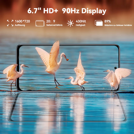 OUKITEL C58 Pro nutitelefon ilma lepinguta Android 14-24GB+256GB 50MP+8MP AI kaameraga mobiiltelefon ilma lepinguta 6,7-tolline 90Hz ekraan 5150mAh mobiiltelefon Soodne, NFC, GPS, kahe SIM-kaardiga 4G SIM-kaardi lukustuseta mobiiltelefonid
